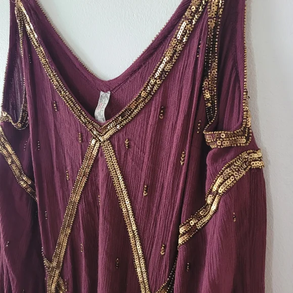 Free People Intimately In Heaven Embelished Slip Dress Small - Picture 5 of 11